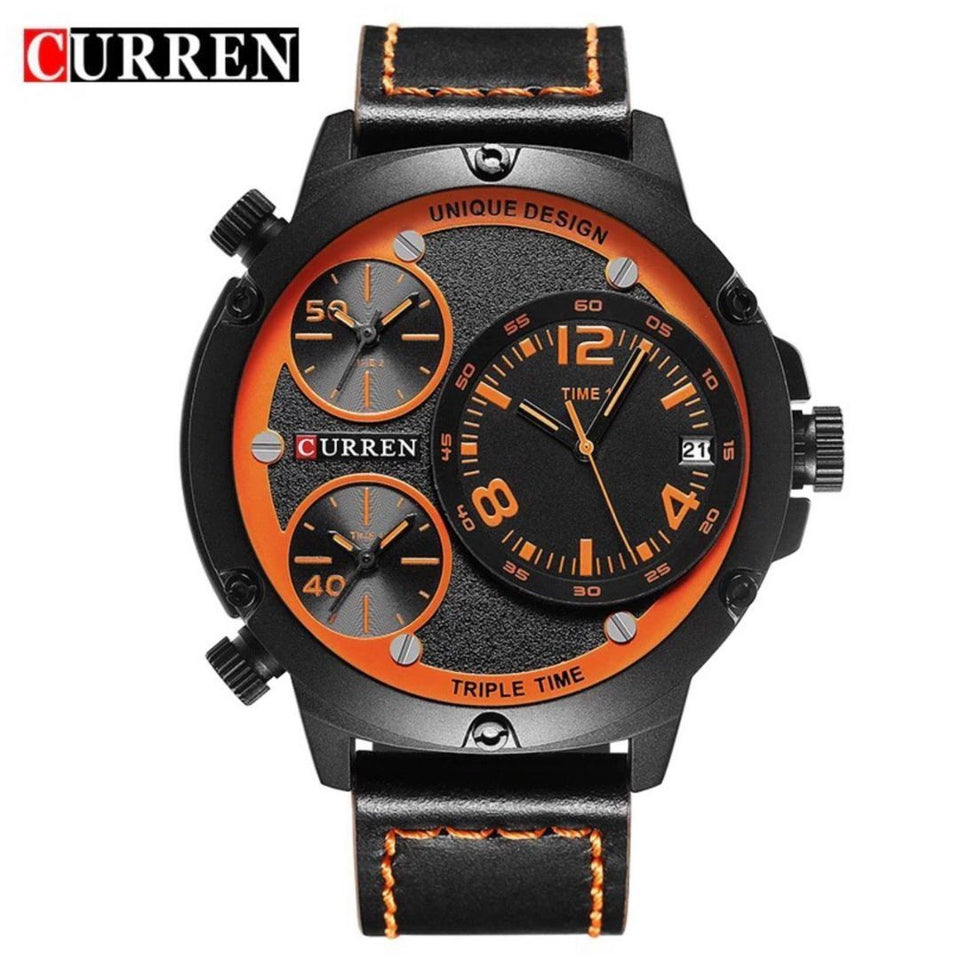 Curren 8262 Triple time